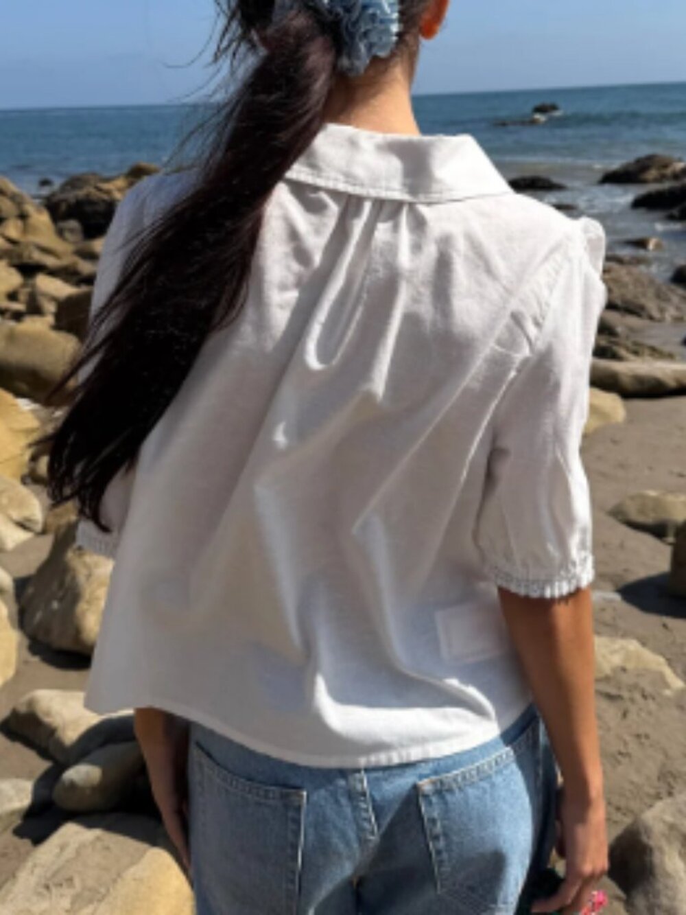 Sam Top WHITE Linen - Lisa Says Gah - Picture 6 of 6